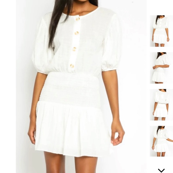 White Sabo Skirt Mini Dress - XS - Picture 9 of 12